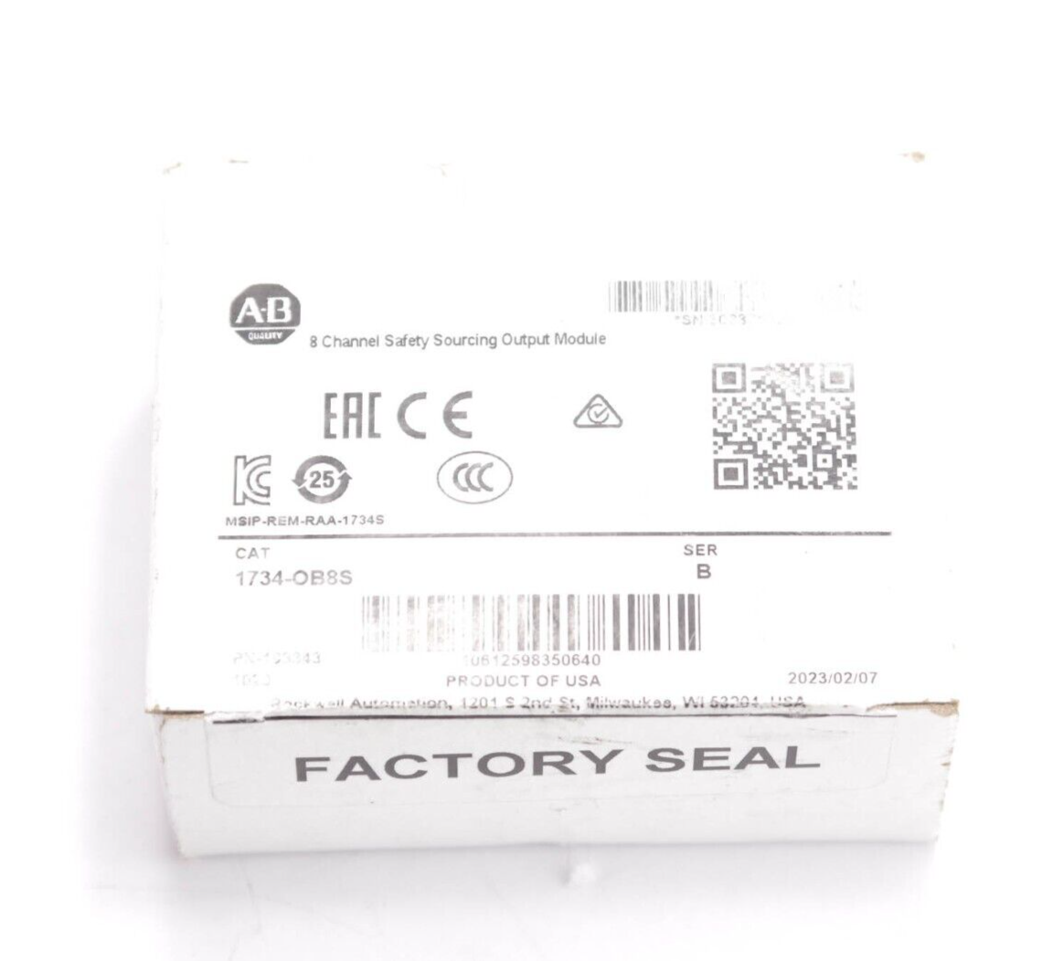 ALLEN BRADLEY 1734-OB8S / 1734OB8S Ser B POINT I/O SAFETY OUTPUT MODULE
