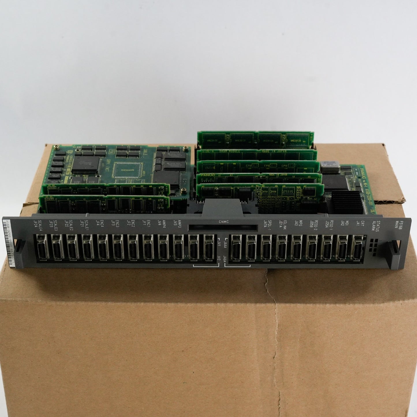 Fanuc A16B-3200-0010/08A 16B Main CPU PCB Board w/ Cards A16B32000010