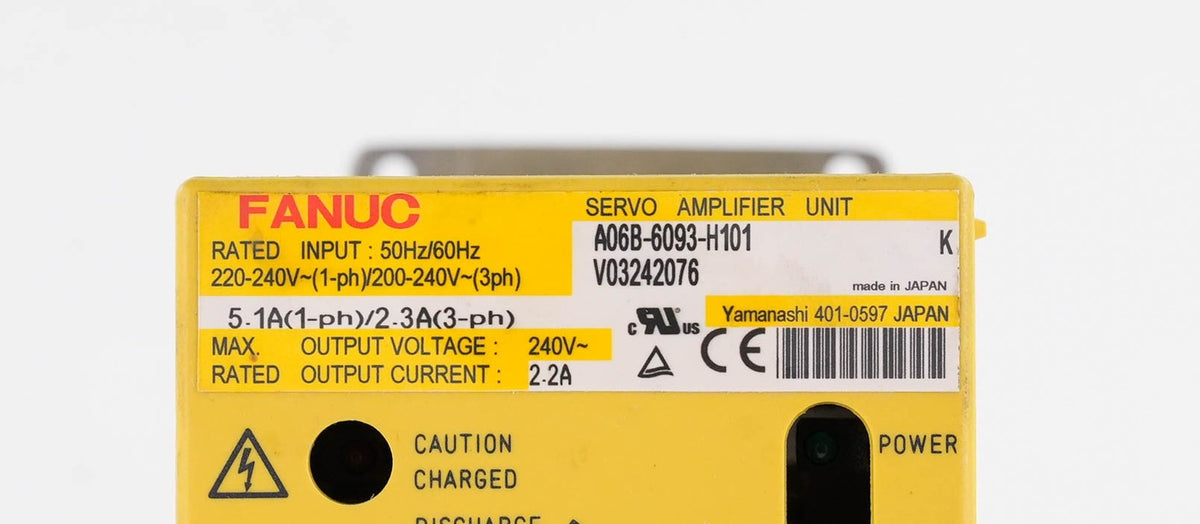 FANUC A06B-6093-H101 Beta Servo Amplifier Drive SVM1-12 230V A06B6093H101