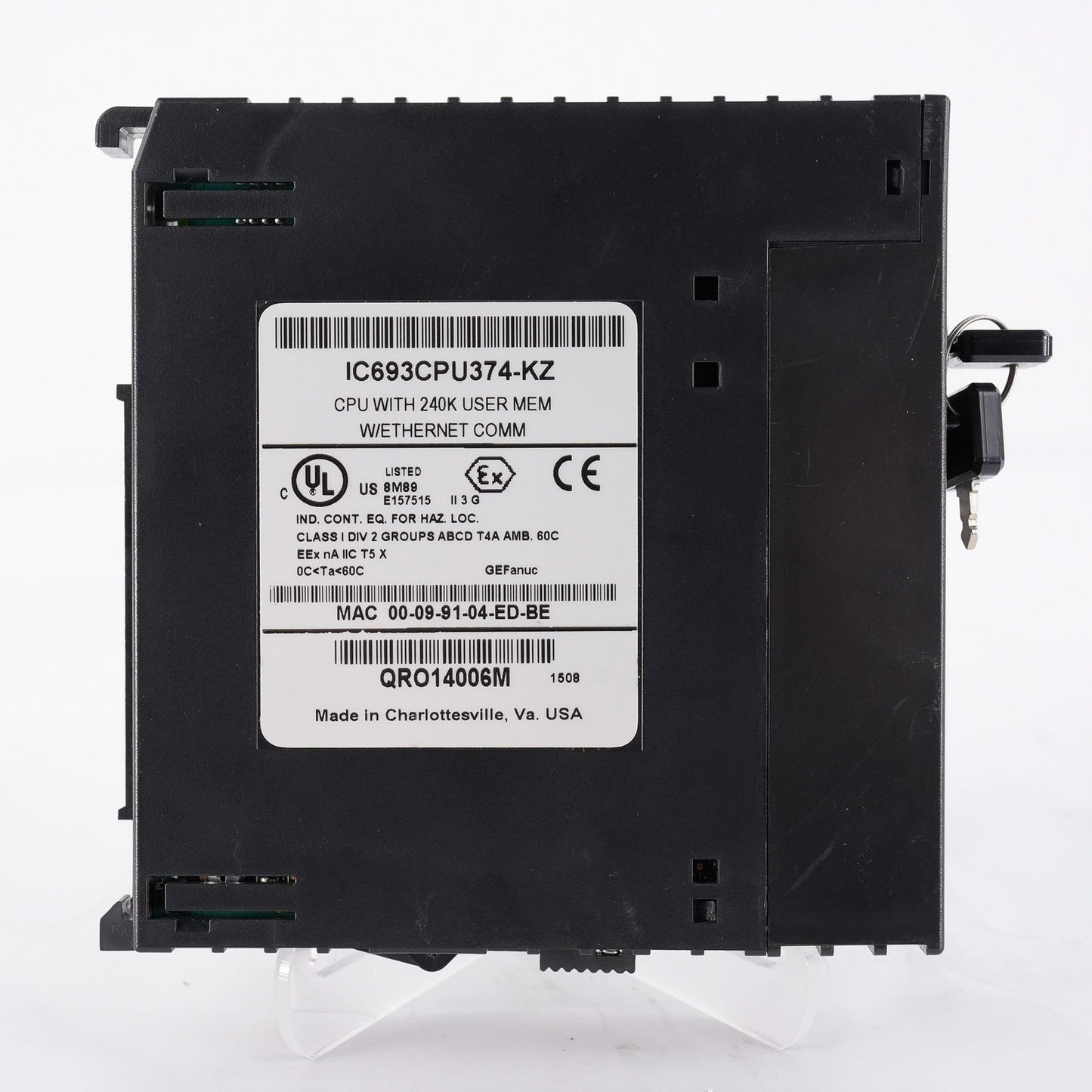 GE Fanuc IC693CPU374-KZ CPU with 240K User Mem w/Ethernet Comm CPU 374 Plus