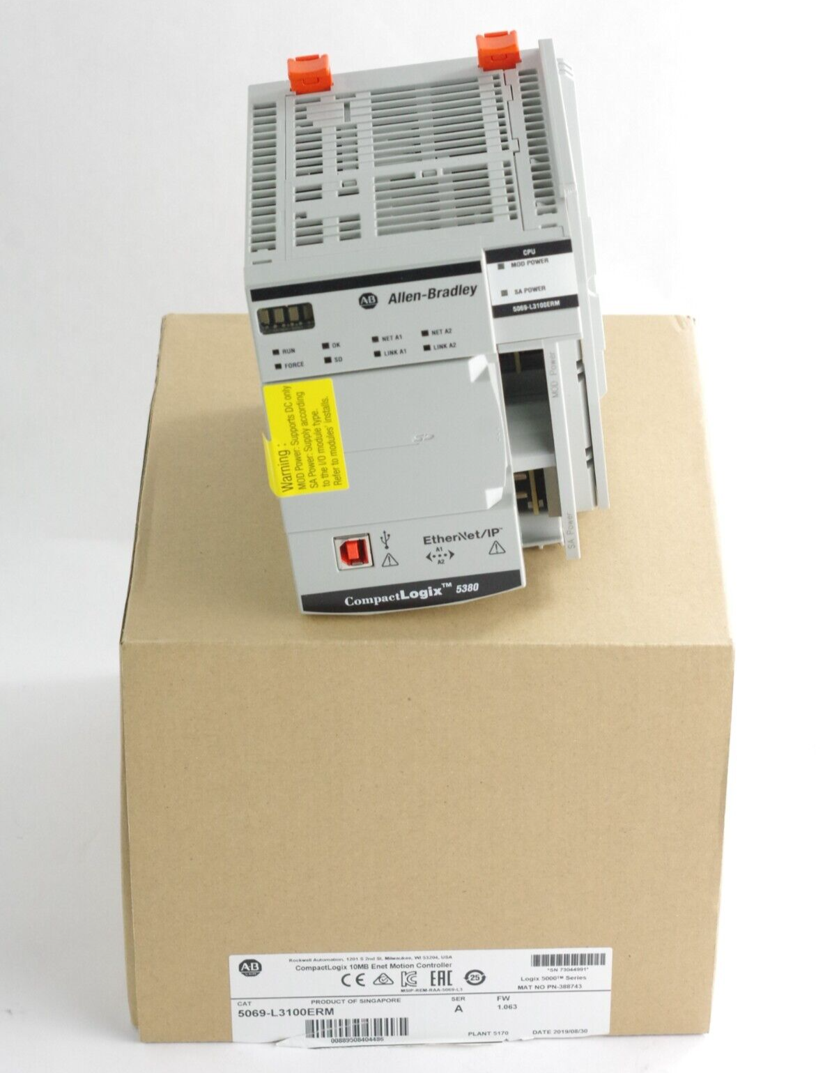 Allen Bradley 5069-L3100ERM /A CompactLogix 10MB Motion Controller - Open Box