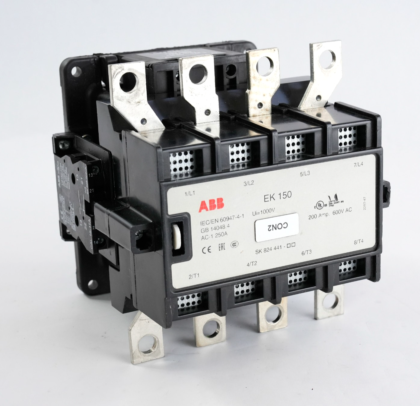 ABB EK 150 Power Contactor SK 825 400-AF EK 150 ac-1 250 200A 600 SK SK 824 441