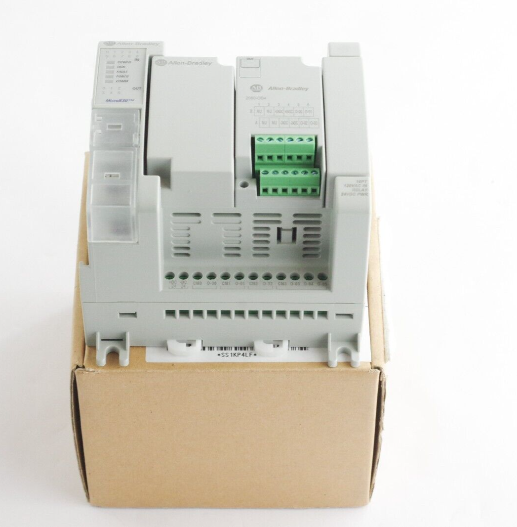 Allen Bradley 2080LC3016AWB /B Micro830 Controller 2080-LC30-16AWB + OB4