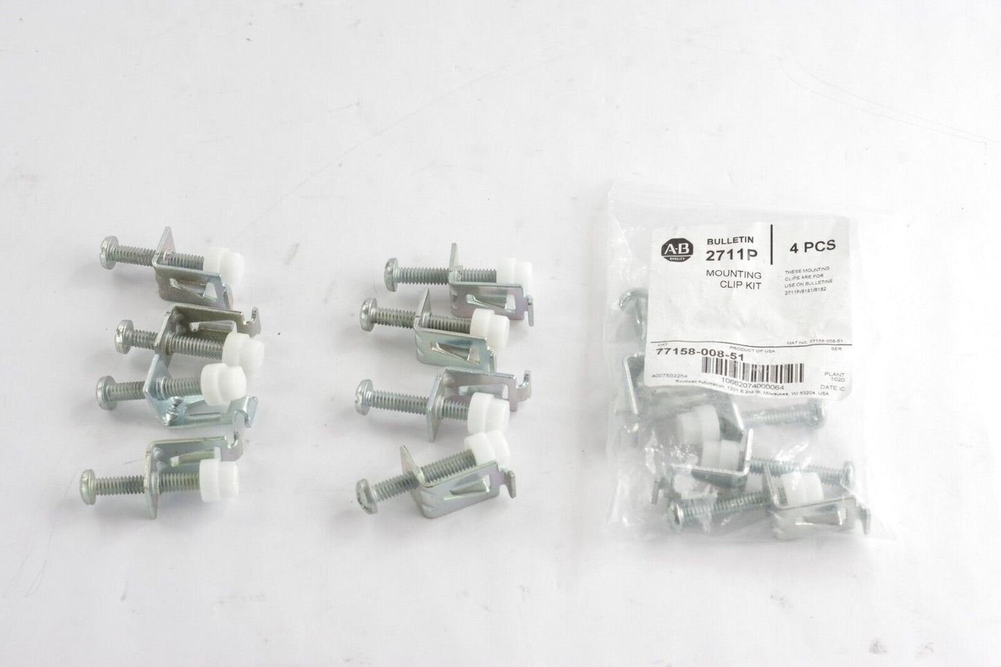 12x Allen Bradley 2711P Panelview 700 1000 1500 Mounting Clips 77158-008-51