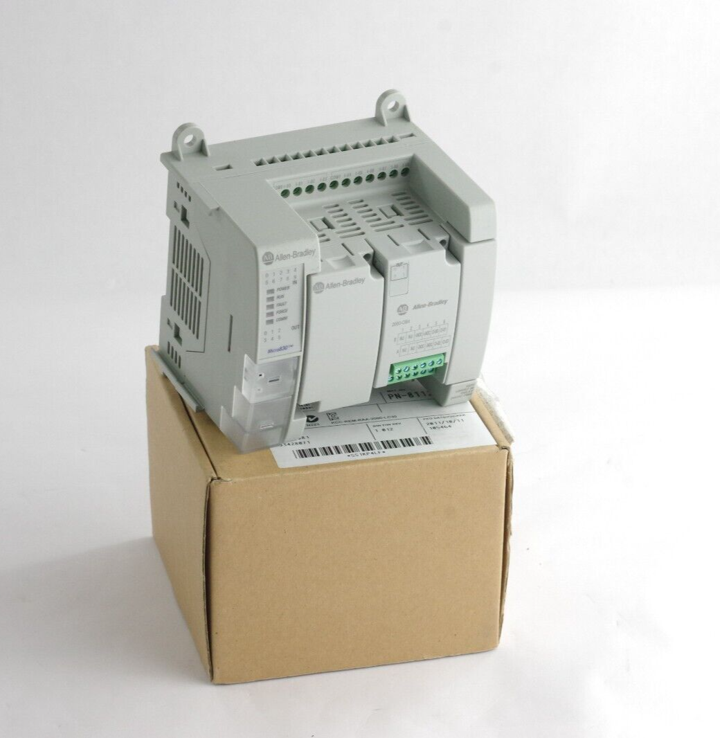 Allen Bradley 2080LC3016AWB /B Micro830 Controller 2080-LC30-16AWB + OB4