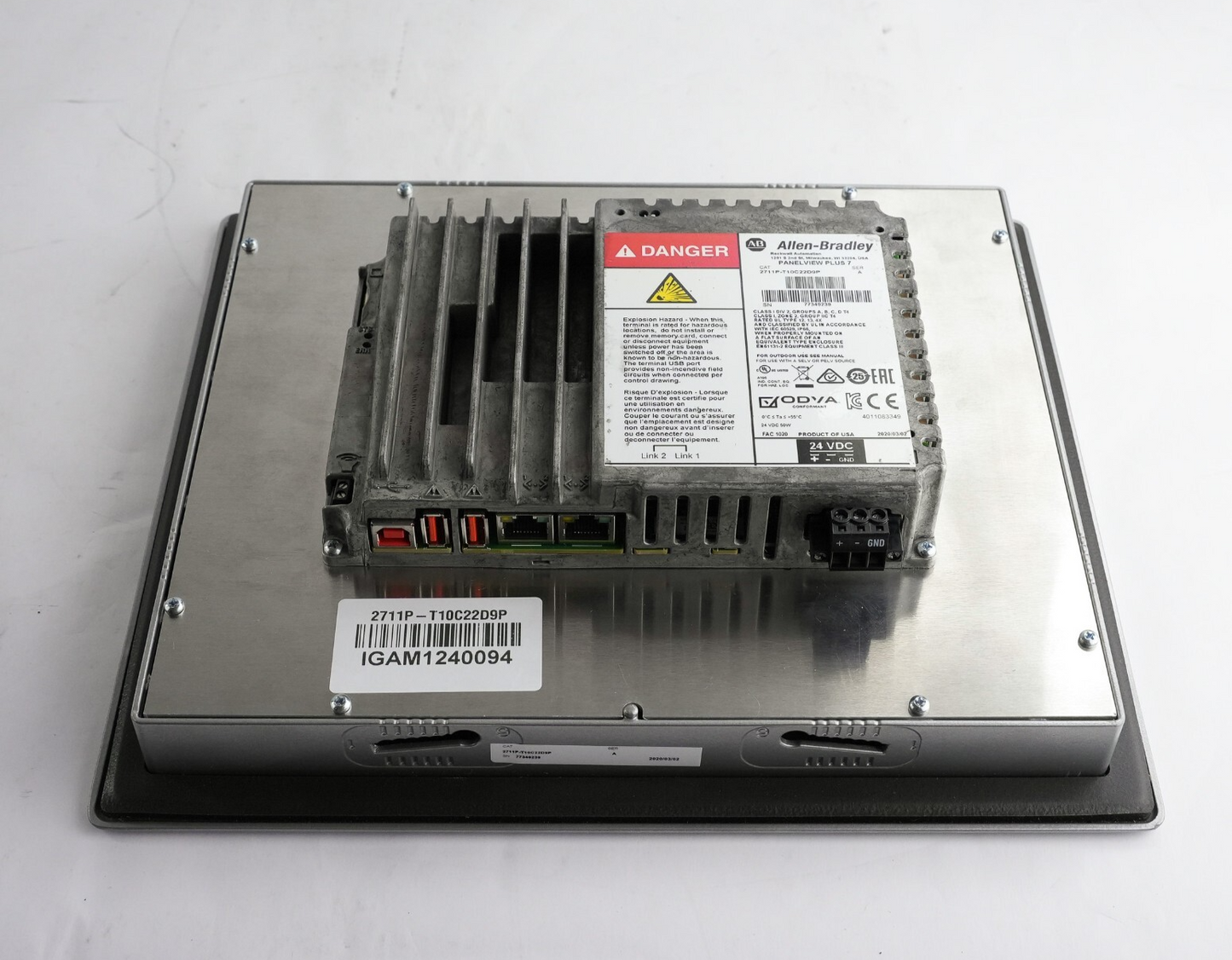 Allen Bradley 2711P-T10C22D9P /A PanelView Plus 7 10.4" DC Color/Touch Terminal