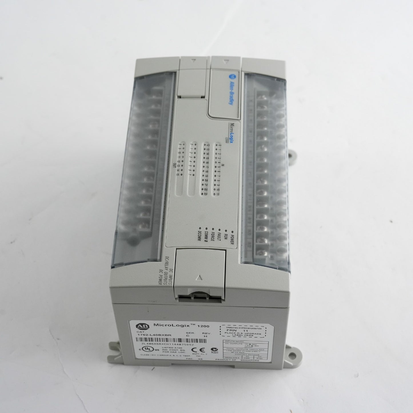Allen Bradley 1762-L40BXBR /C Rev H MicroLogix 1200 Module 1762L40BXBR