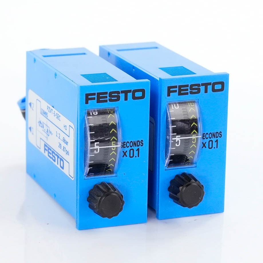 Festo PZVT-3-SEC Pneumatic Time Delay Valve 0-3s 2-6 Bar G1/8 PZVT3SEC 563333