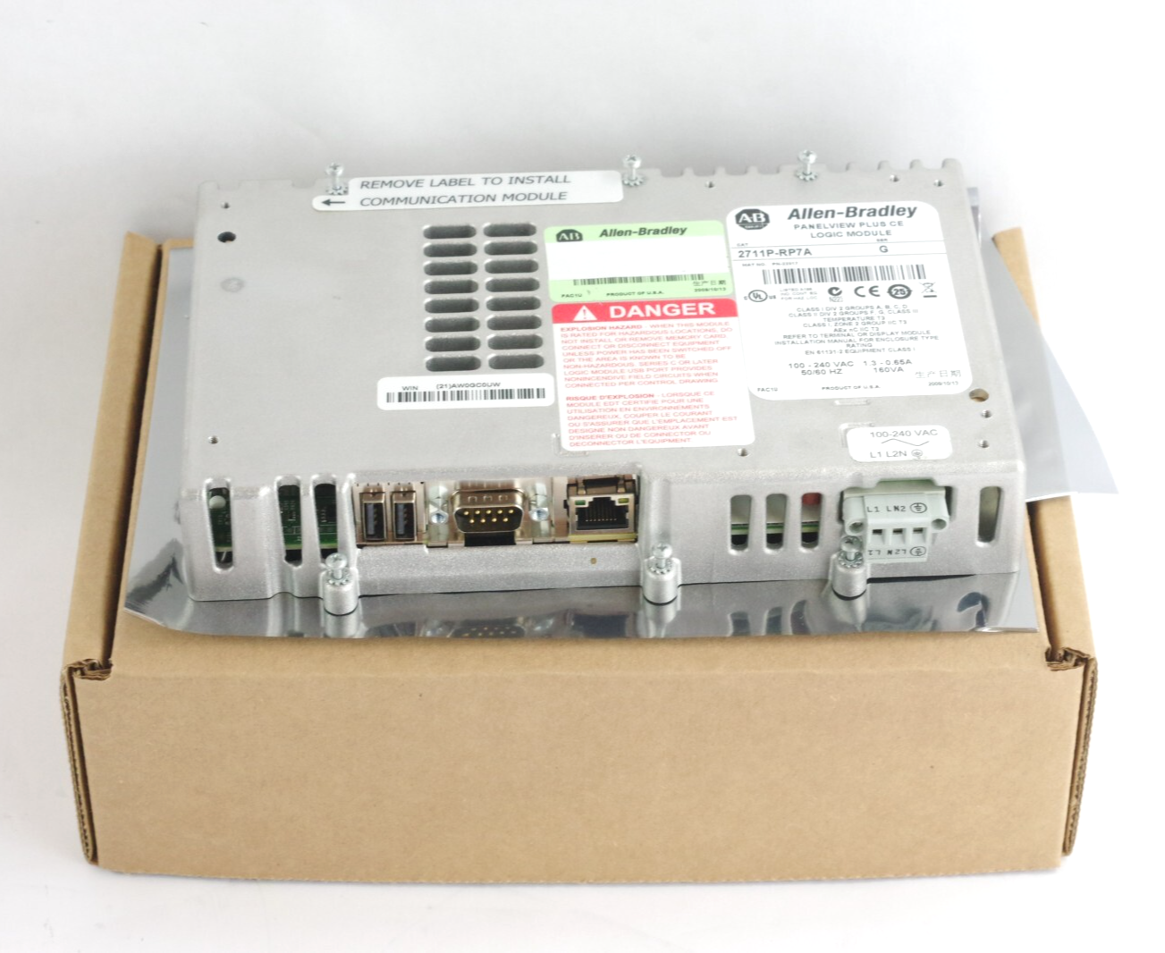 Allen Bradley 2711P-RP7A /G PanelView Plus CE Logic Module 2009 - Installed