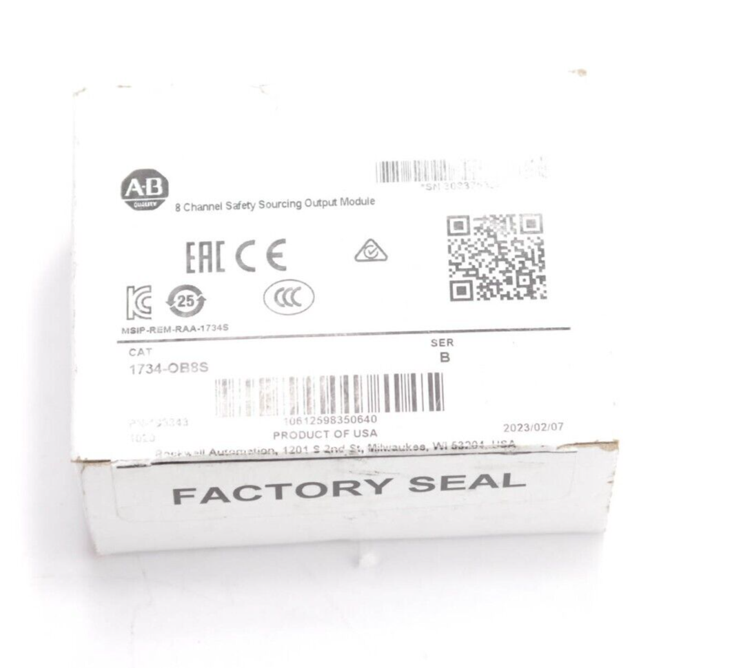 ALLEN BRADLEY 1734-OB8S / 1734OB8S Ser B POINT I/O SAFETY OUTPUT MODULE