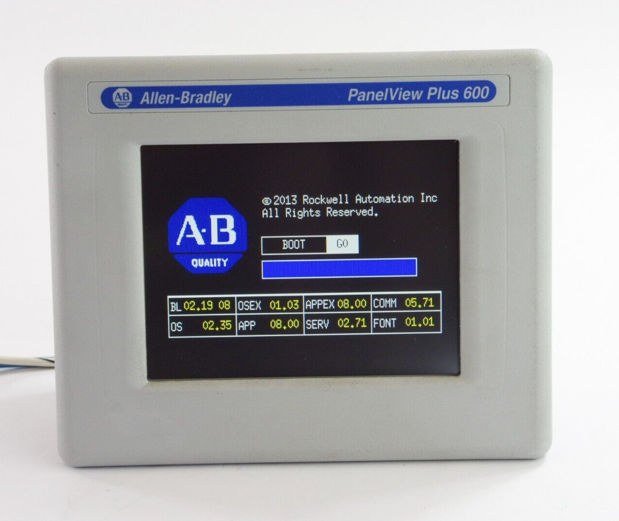 2021 Allen-Bradley 2711P-T6C20D8 Ser A PanelView Plus 600 - Excellent Condition