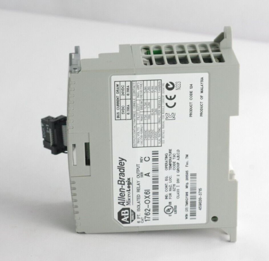 Allen Bradley 1762-OX6I Ser A Rev C Output Module - 1762-0X6I / 1762-OX61