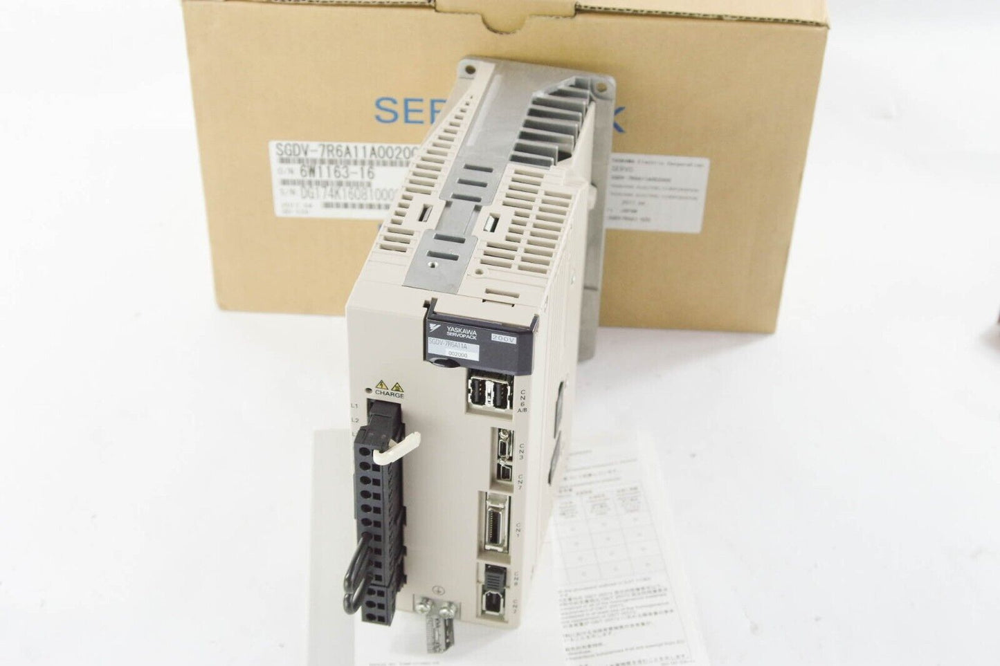 YASKAWA ELECTRIC SGDV-7R6A11A002000 SERVOPACK 6W1163-16 - Open Box