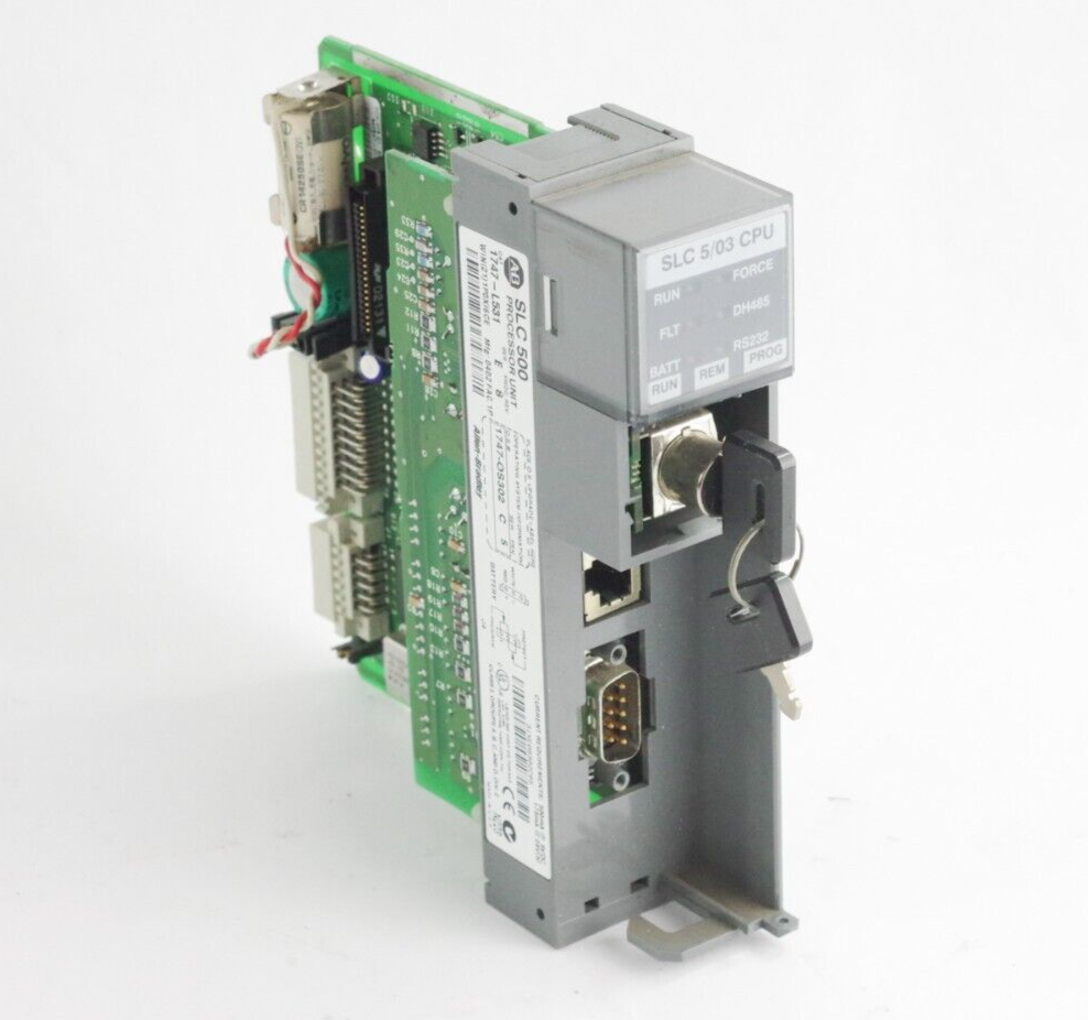 Allen Bradley 1747-L531 Ser E Rev 8 SLC500 Processor w/ 1747-OS302 Ser C FRN 5
