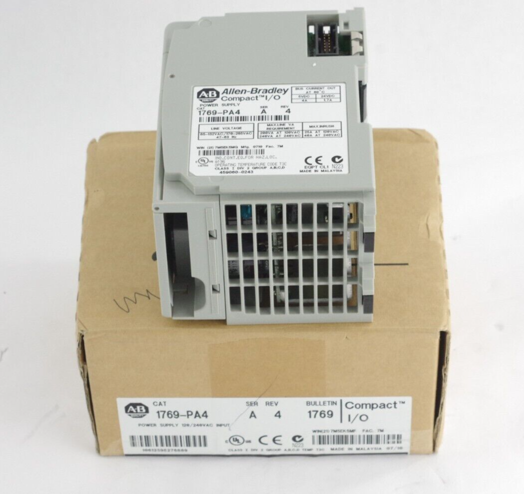 Allen Bradley 1769-PA4 Ser A Rev 4 Compact I/O Power Supply 5-24VDC 4A 1/7A