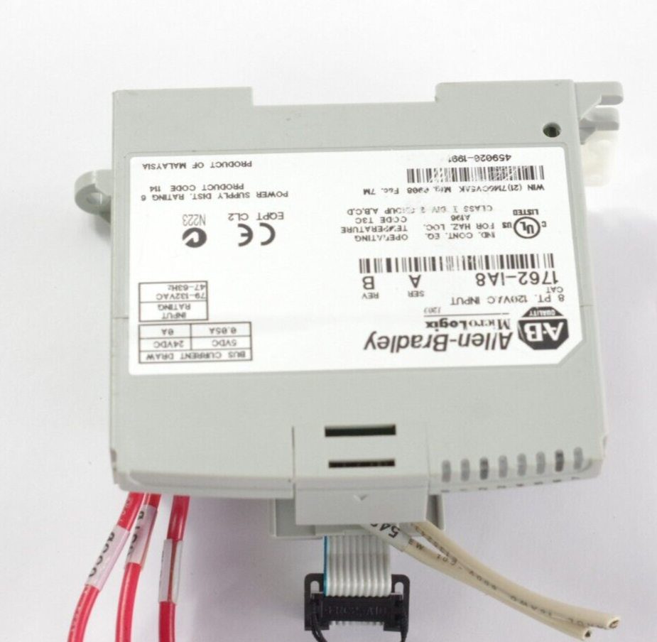 Allen Bradley 1762-IA8 Ser A Rev B Micrologix Input Module PLC