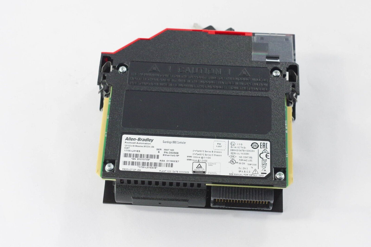 2020 Allen Bradley 1756-L81ES /B GuardLogix 5580 Controller - Lightly Used
