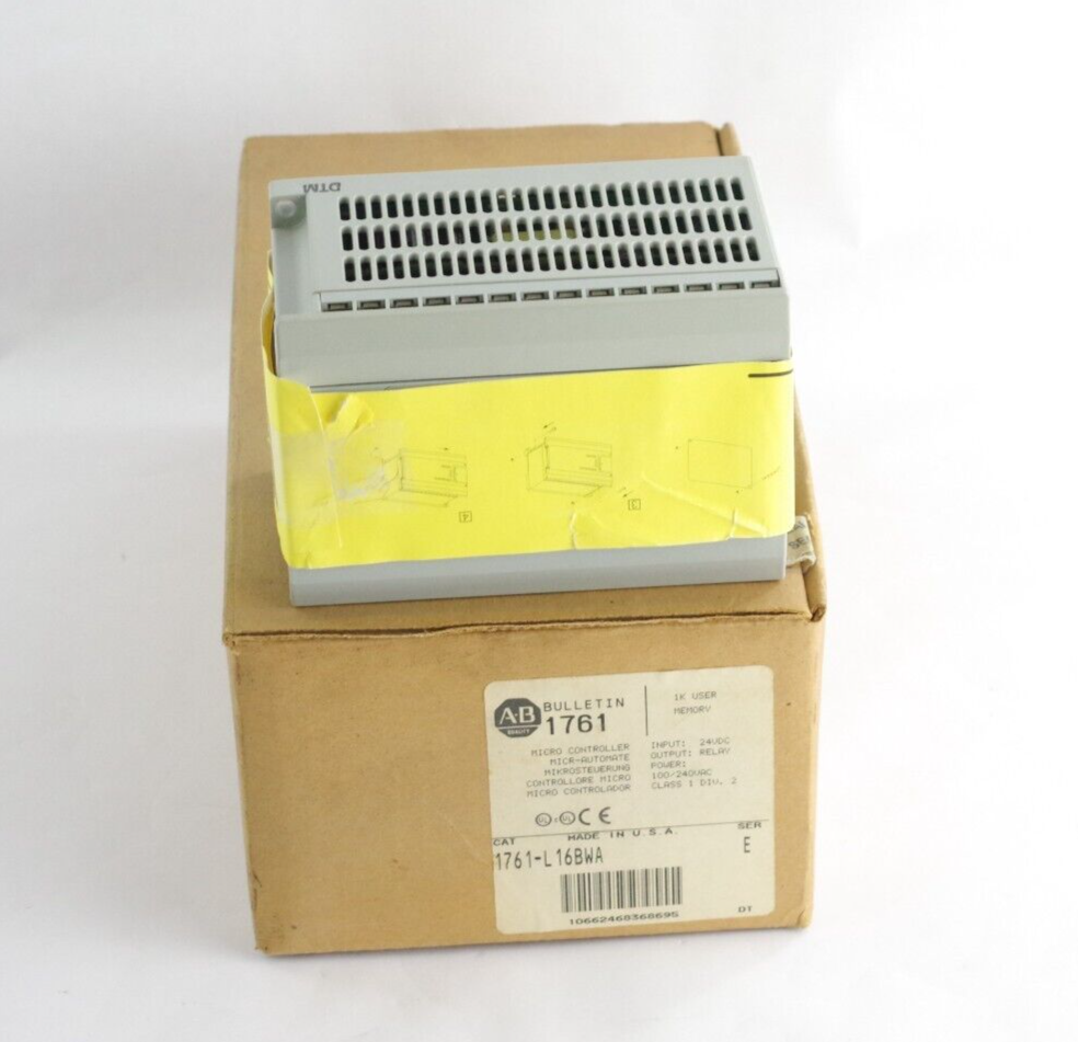 Allen Bradley 1761-L16BWA Ser E FRN 1.0 24VDC Module - Open Box