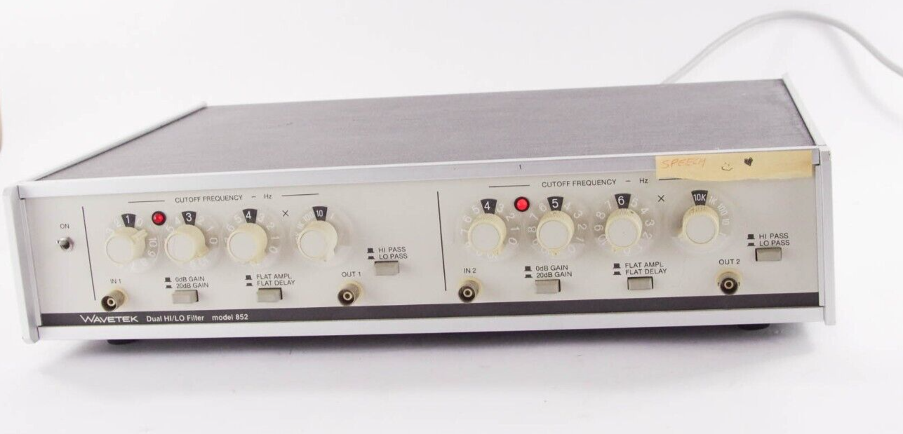 Wavetek 852 Dual HI/LP Filters model 852 / model852