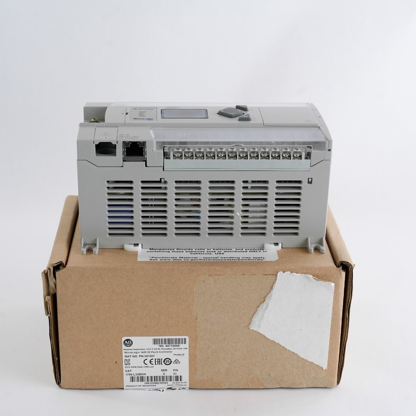 Allen Bradley 1766-L32BWA Ser C MicroLogix 1400 PLC Processor - Open Box