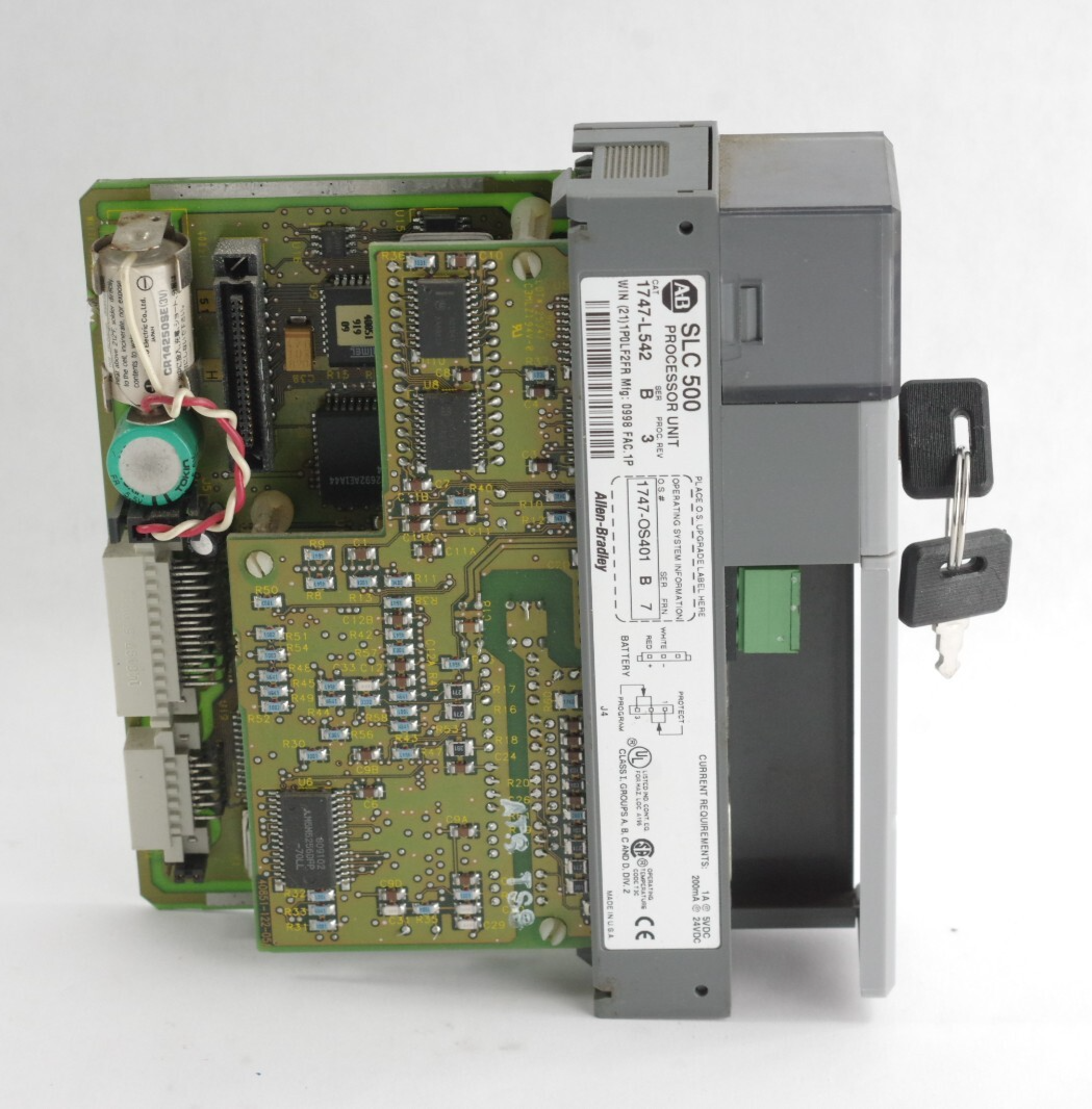 Allen Bradley 1747-L542 /B SLC 500 Processor Control Module OS401/B FRN 7 w/ Key