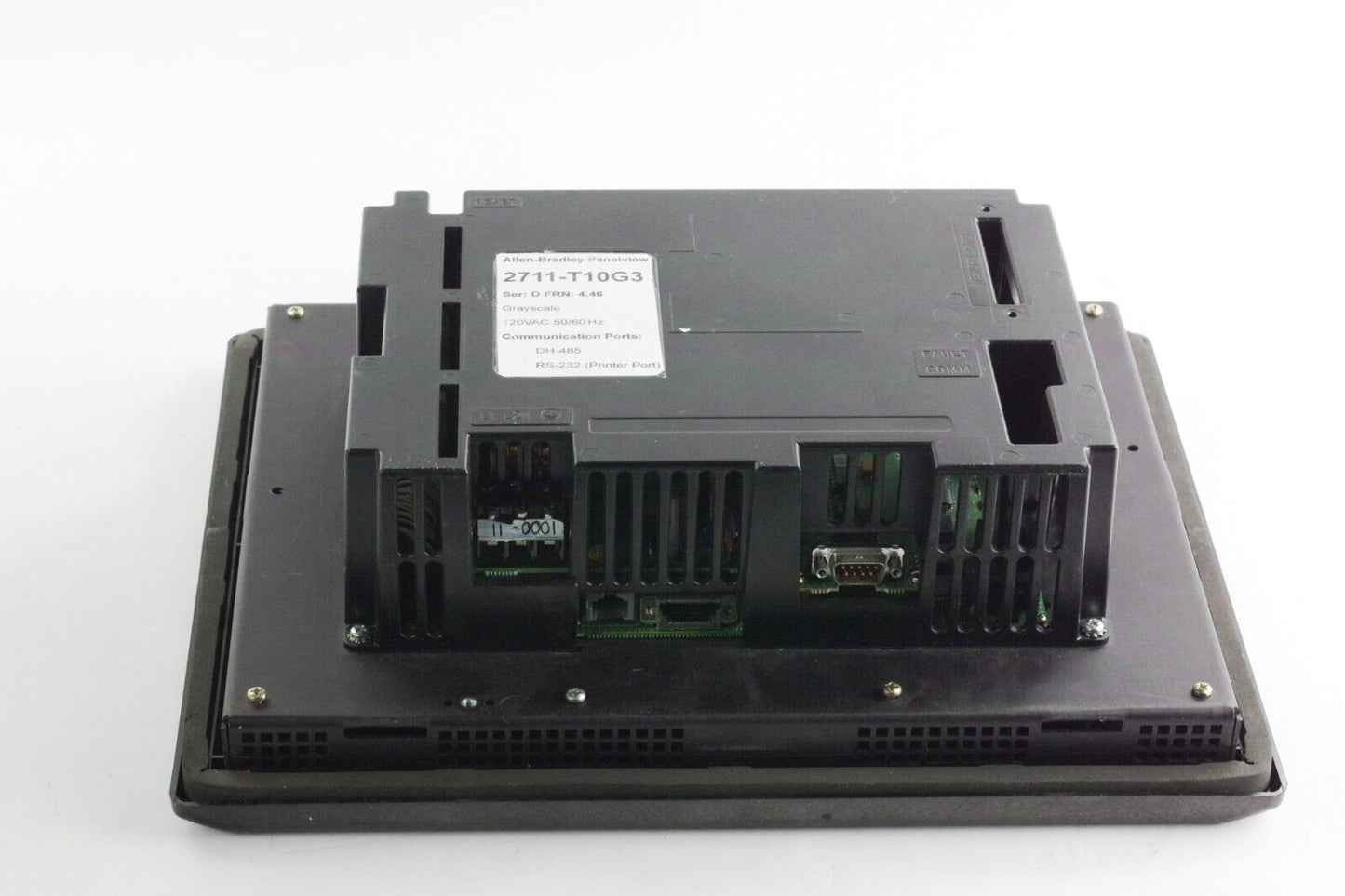 Allen Bradley 2711-T10G3 Ser D FRN 4.46 PanelView 1000 Terminal DH-485/RS-232