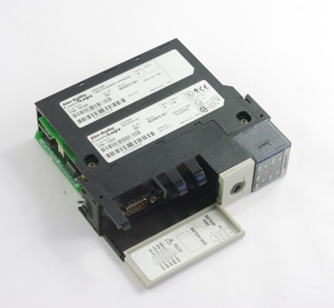 Allen Bradley 1756-L55 /A Logix 5555 Module + 1756-M13/A 1.5M / 1756-l55m13