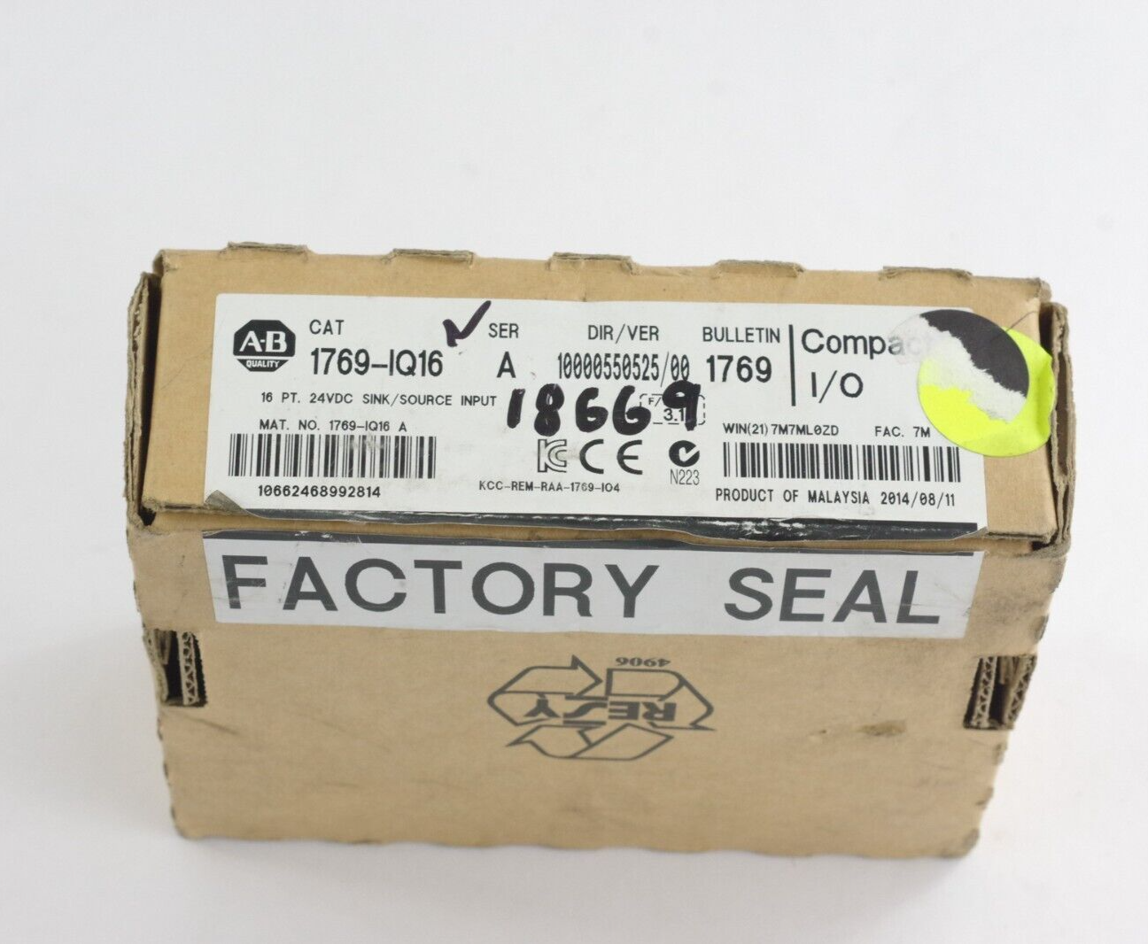 Allen Bradley 1769-IQ16 Ser A Digital I/O Input Module 16-Pt - Open Box