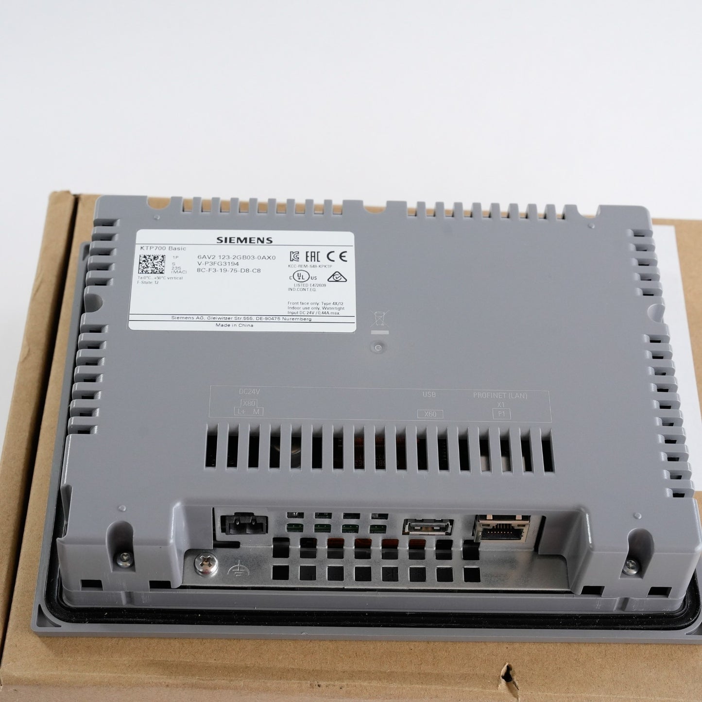 Siemens 6AV2 123-2GB03-0AX0 KTP700 Basic Panel 6AV2123-2GB03-0AX0