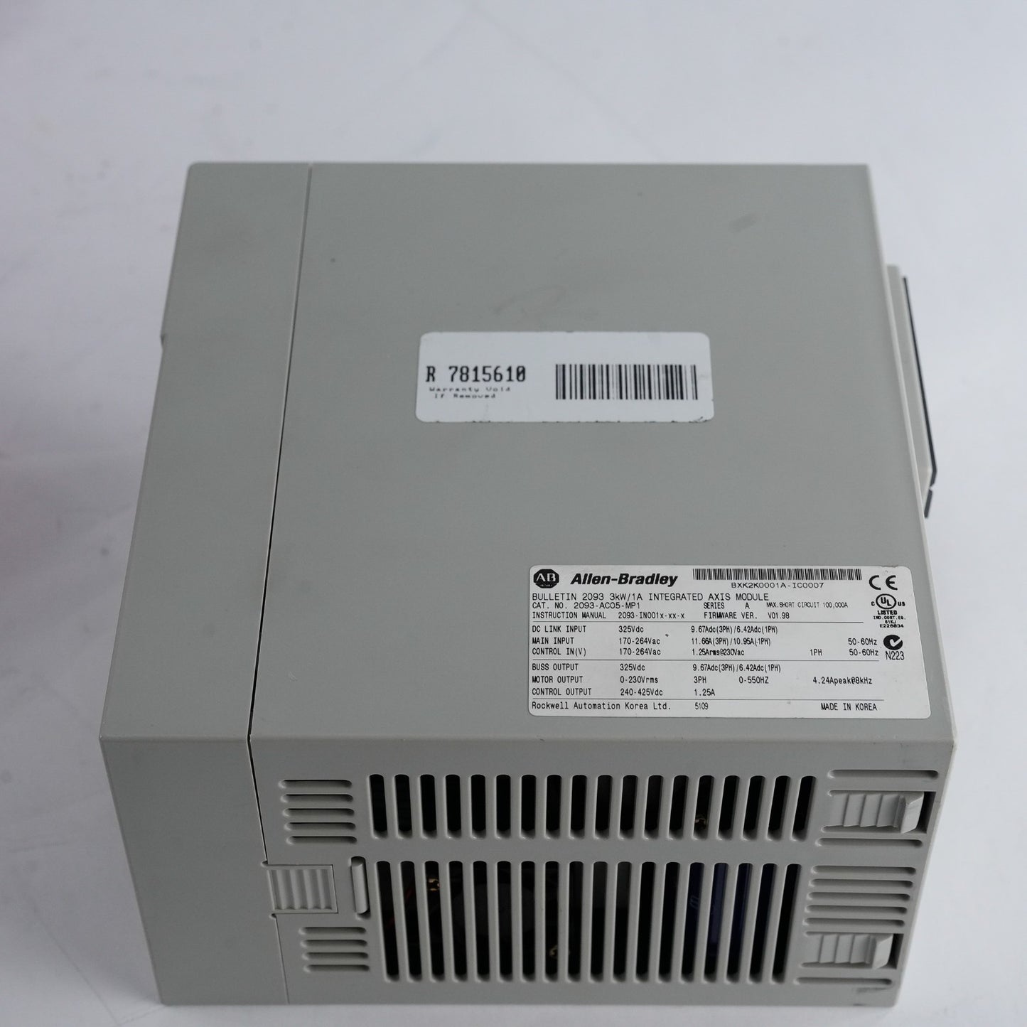 Allen Bradley 2093-AC05-MP1 /A Kinetix 2000 Integrated Axis Module - Refurbished