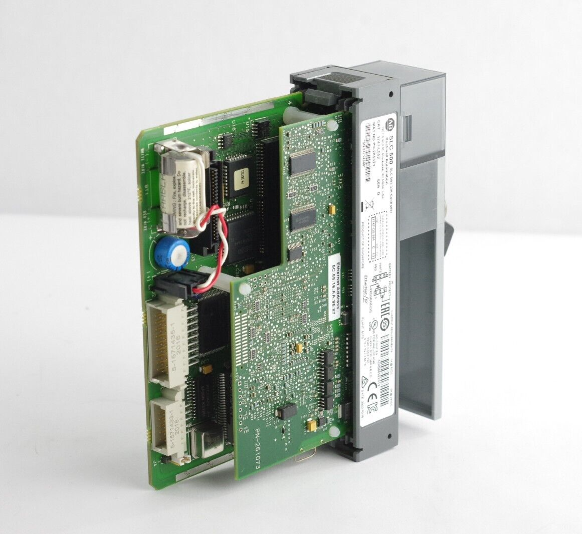 Allen Bradley 1747-L552 Ser D SLC 500 5/05 32K Memory Ethernet/RS-232 Controller
