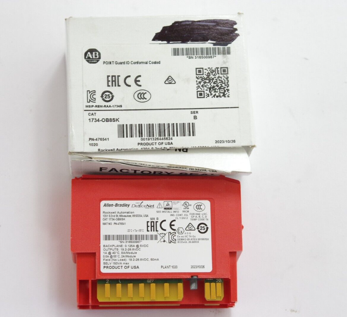Allen-Bradley 1734-OB8SK Module Safety Digital DC Output 8 Channel N 1734OB8SK
