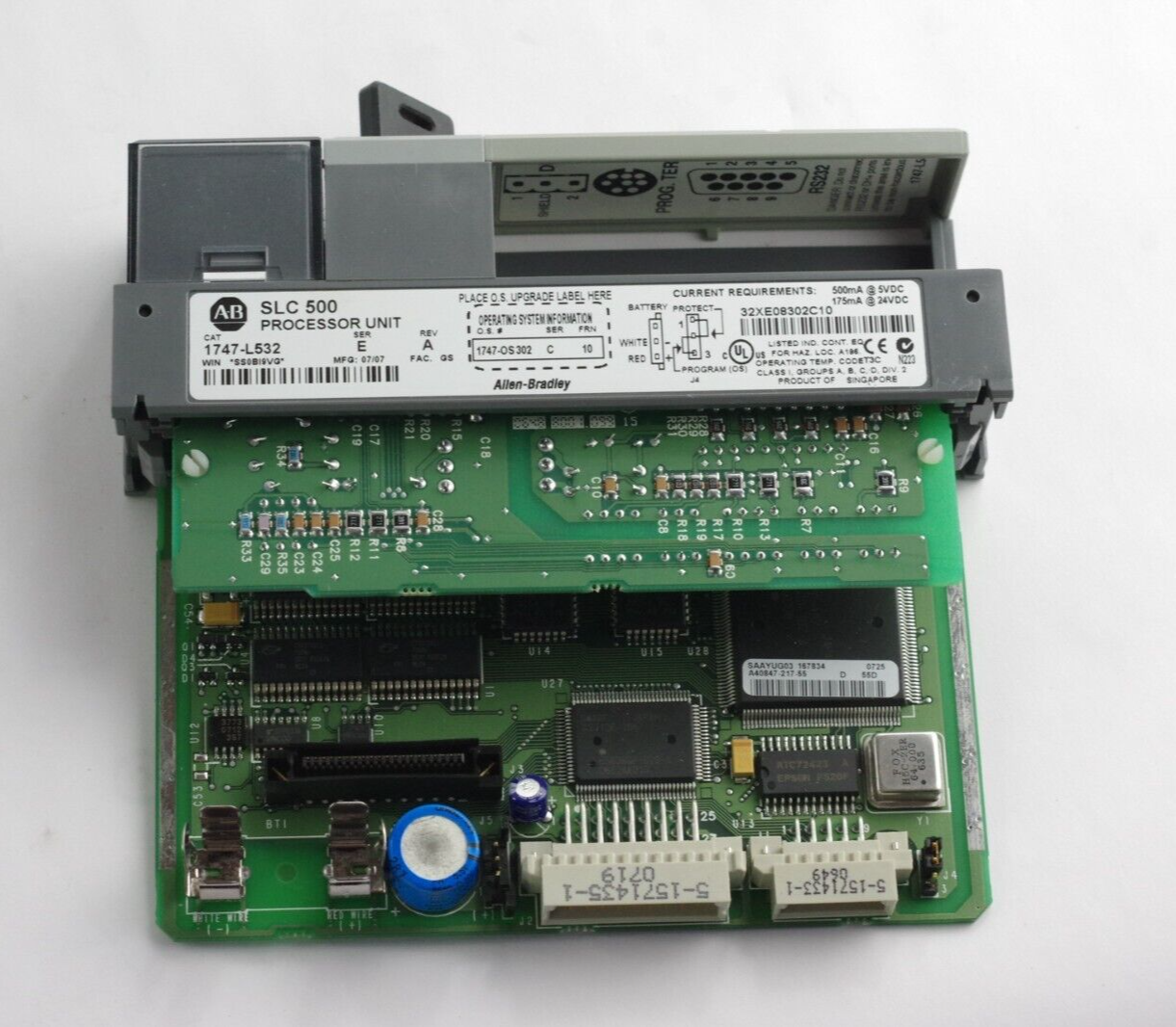 Allen Bradley 1747-L532 Ser E Rev A SLC 500 Processor 1747-OS302 Ser C FRN 10