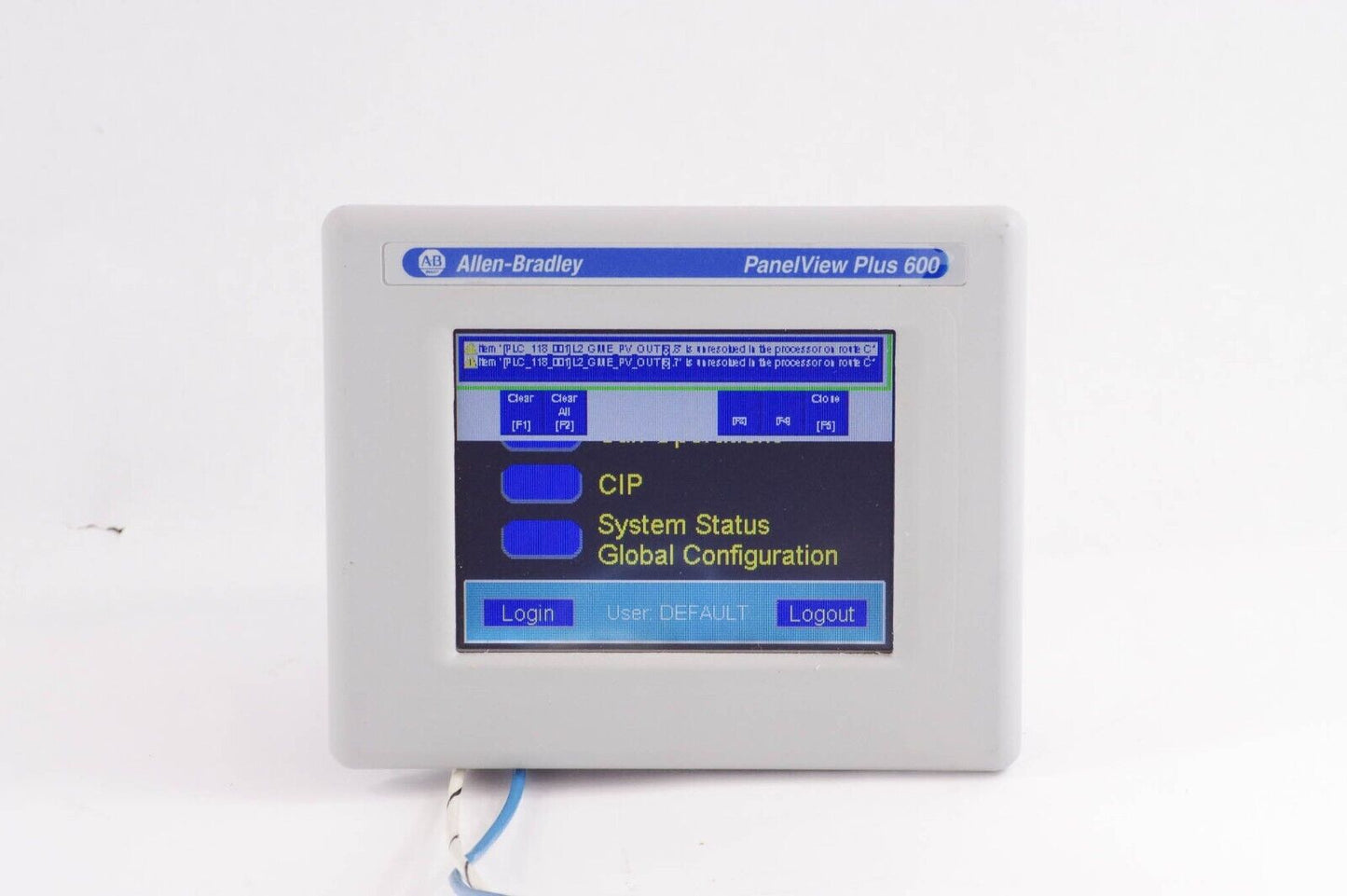 Allen-Bradley 2711P-T6C20D8 / 2711P-T6C20D8 Ser A PanelView Plus 600