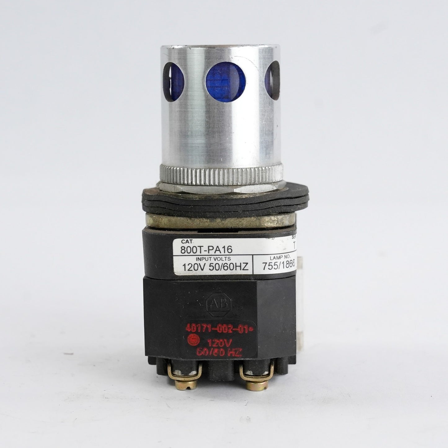 Allen Bradley 800T-PA16 /T Push Button Blue 120VAC 50/60Hz 800TPA16