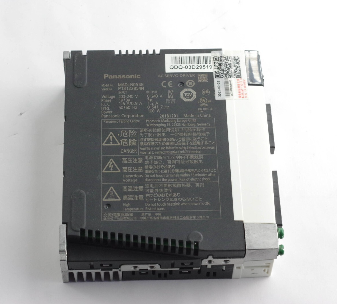 Panasonic MADLN05SE AC Servo Driver 200-240V