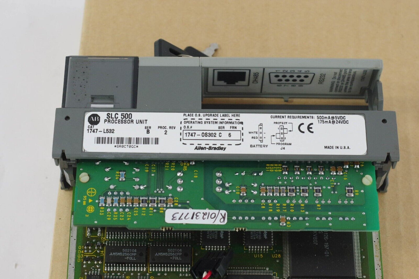 Allen-Bradley 1747-L532 SLC 500 5/03 CPU Processor Unit Ser C - REMANUFACTURED