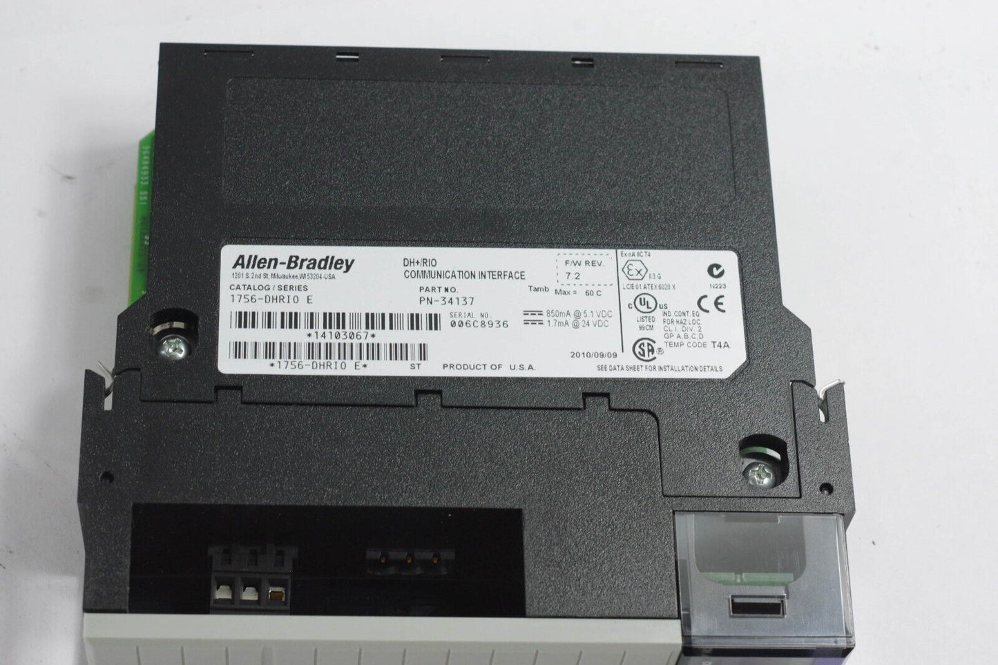 Allen Bradley 1756-DHRIO SER E Controllogix Communication Module