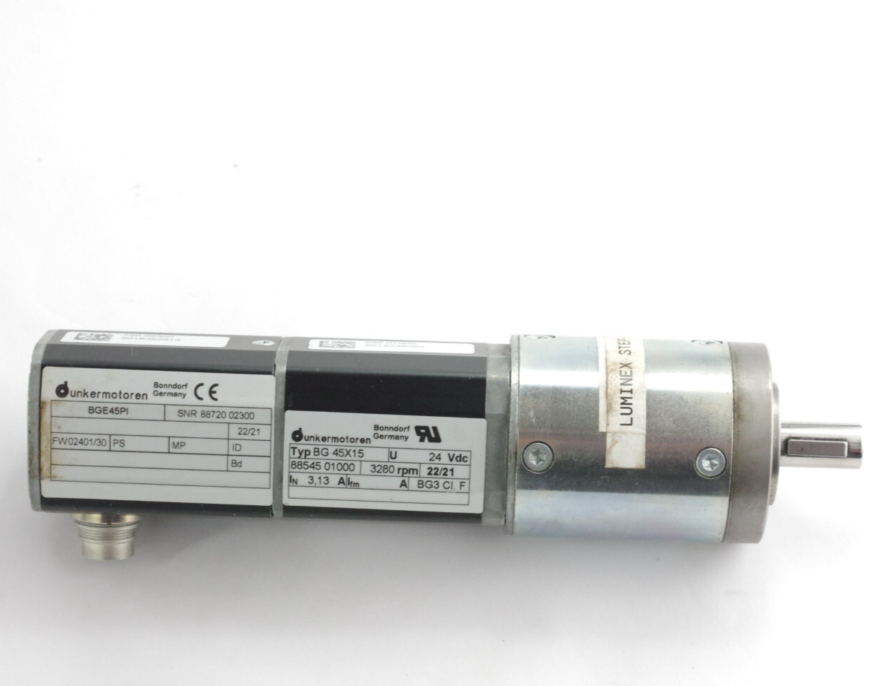 Dunkermotoren BGE45PI BG 45X15 24 VDC FW02401/30 3280 RPM