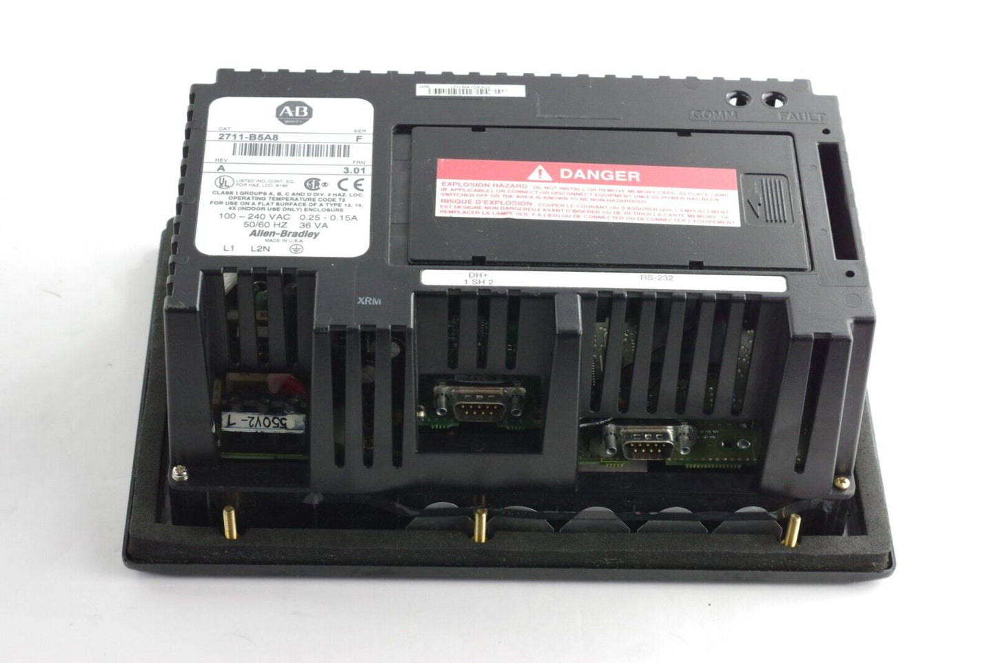 Allen Bradley 2711-B5A8 Ser F Rev A PanelView 550 5.5" AC Monochrome Terminal