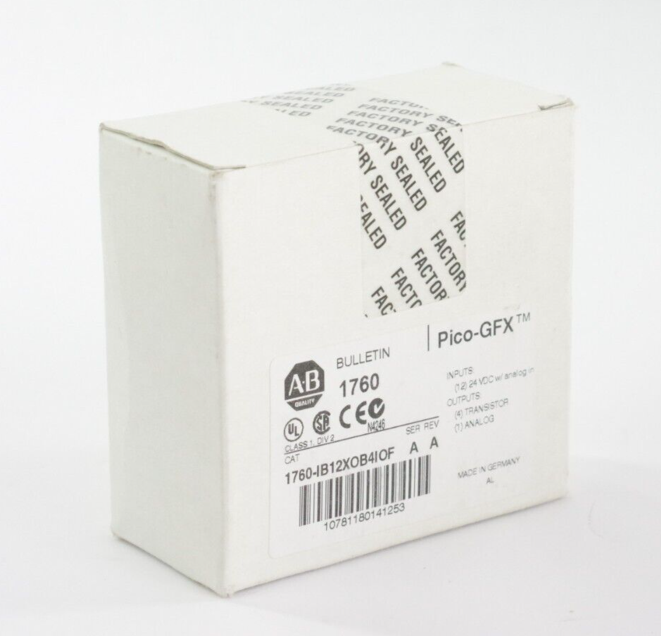 Allen Bradley 1760-IB12XOB4IOF Ser A Rev A Pico-GFX Module IB12X0B4IOF - Sealed