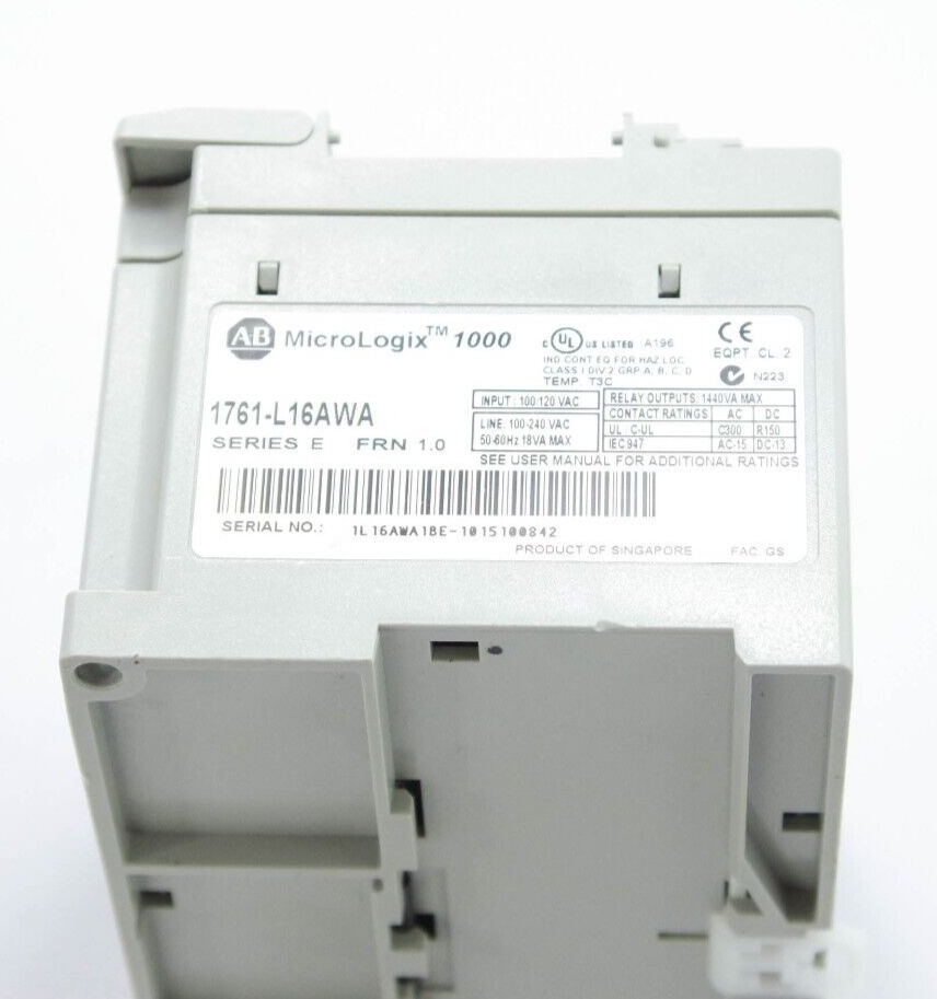 Allen-Bradley 1761-L16AWA / 1761L16AWA Ser E FRN 1.0 MicroLogix 1000 Controller