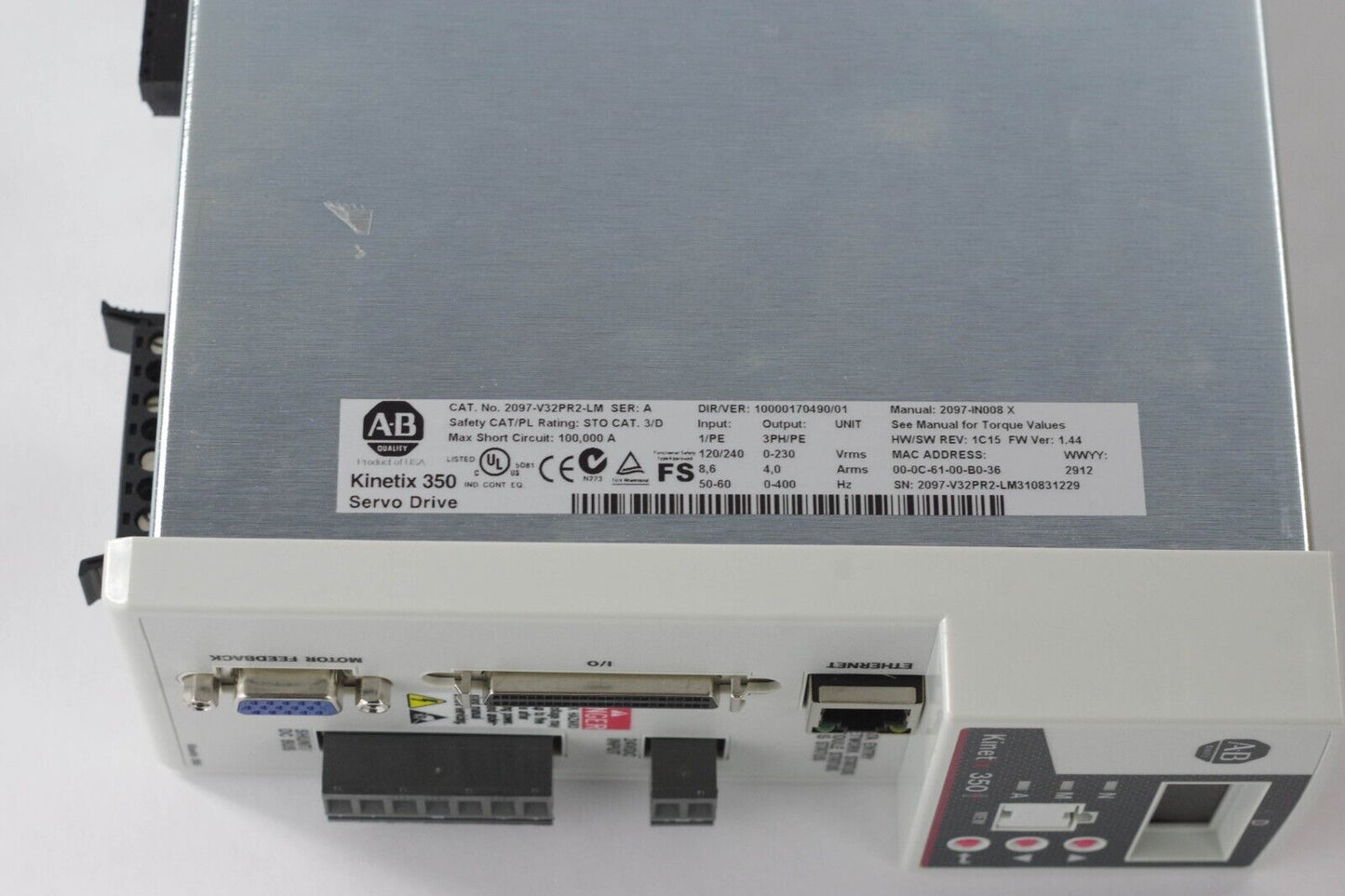 Allen Bradley 2097-V32PR2-LM Ser A Kinetix 350 Servo Drive - Open New Surplus