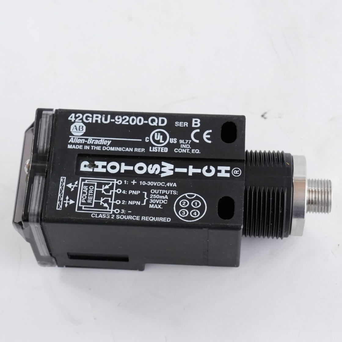 Allen Bradley 42GRU-9200-QD Series B Photoswitch 42GRU9200QD
