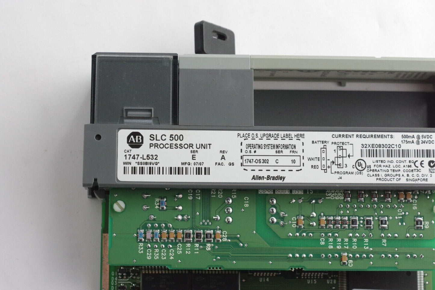Allen Bradley 1747-L532 Ser E Rev A SLC 500 Processor 1747-OS302 Ser C FRN 10