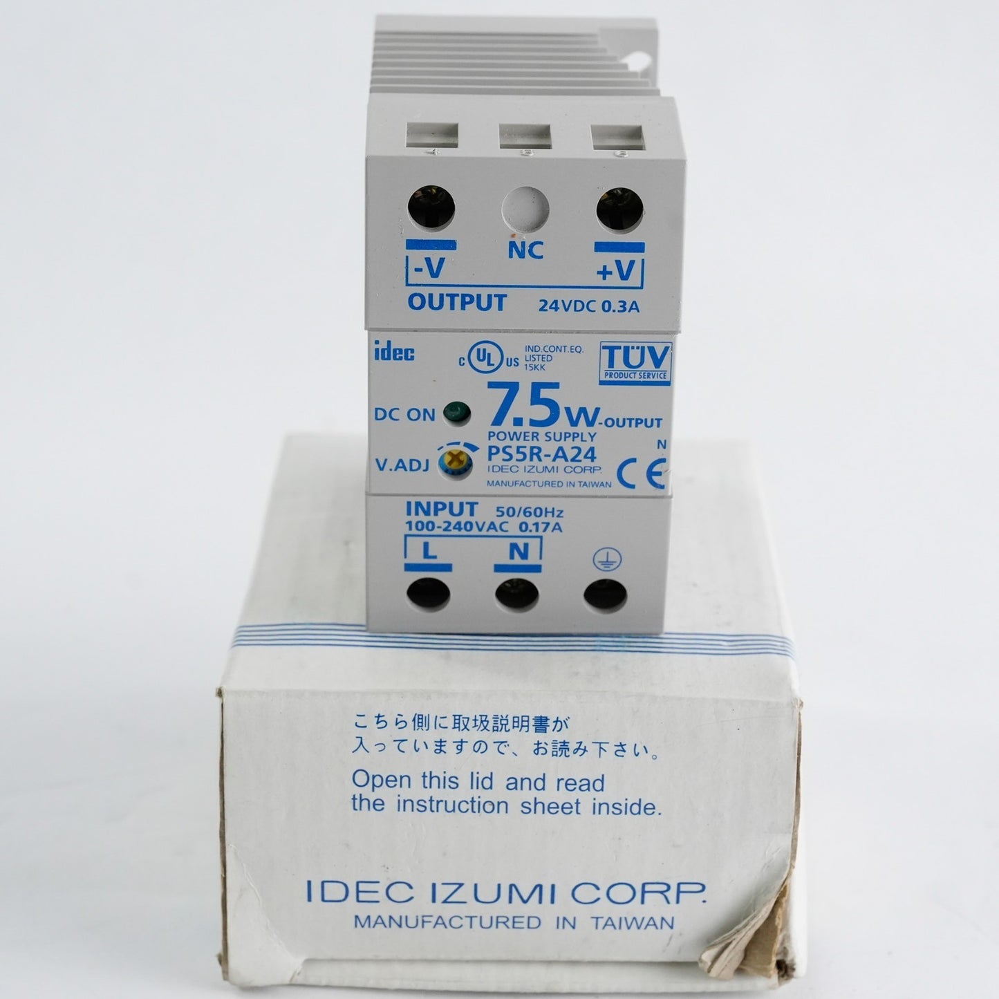 Idec Izumi Corp PS5R-A24 905303C 7.5W Output Power Supply - Open Box