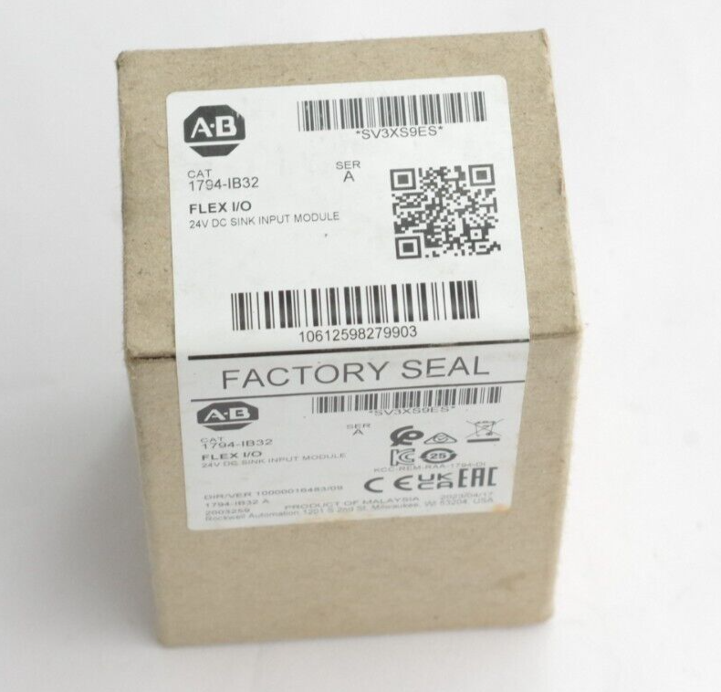 Allen Bradley 1794-IB32 Ser A Flex I/O 24V DC Input Module Sealed Surplus '23