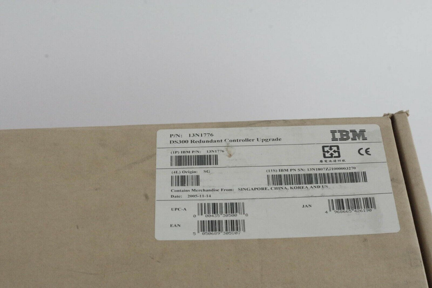 13N1776 IBM DS300 Redundant Controller Upgrade - NEW