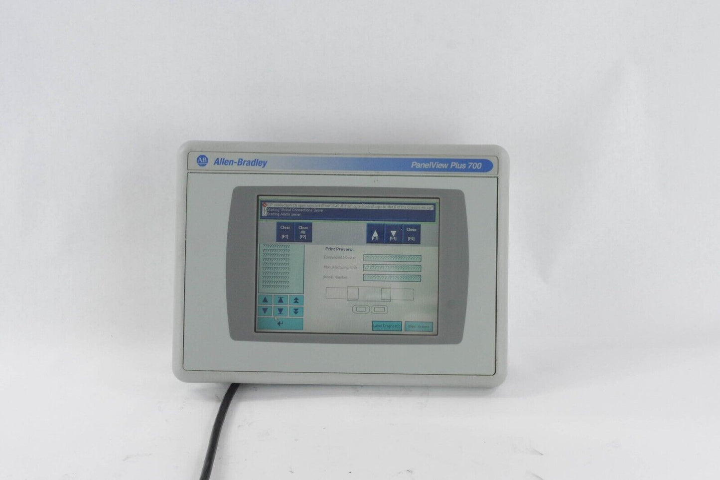 Allen Bradley 2711P-T7C4A1 /A PanelView Plus 700 / 2711P-RP1A