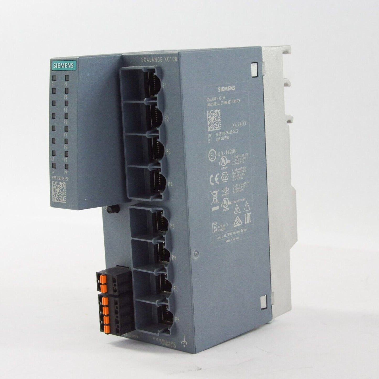 Siemens Scalance 6GK5108-0BA00-2AC2 XC108 Industrial Ethernet Switch